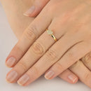 Anel Feminino De Ouro 18k Chuveirinho Coração Com Zircônias