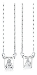 Escapulário Prata 925 Legítima Nossa Senhora 60cm
